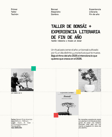 🌱 TALLER DE BONSÁI + EXPERIENCIA LITERARIA DE FIN DE AÑO (PRESENCIAL)
